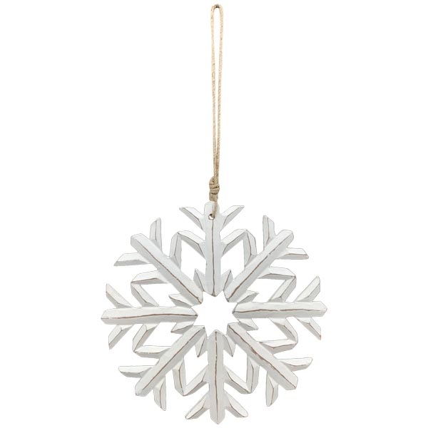 Декор подвесной "Снежинка" большая 30x1x30см