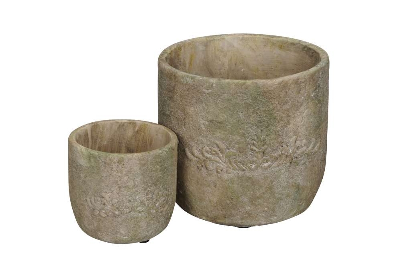 Набор из 2-х кашпо "Хаузен" D12,5xH12,5см / D20,5xH20,5см