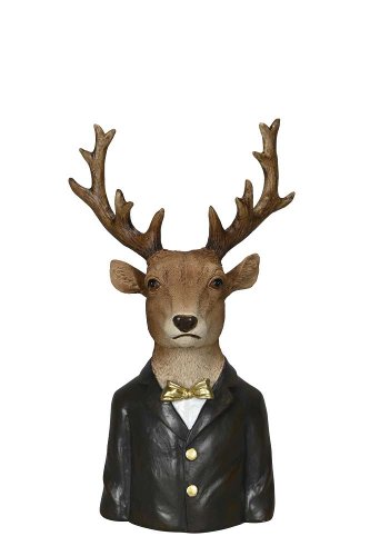 Декор "Бюст оленя" большой 18,5x15,5xH31см