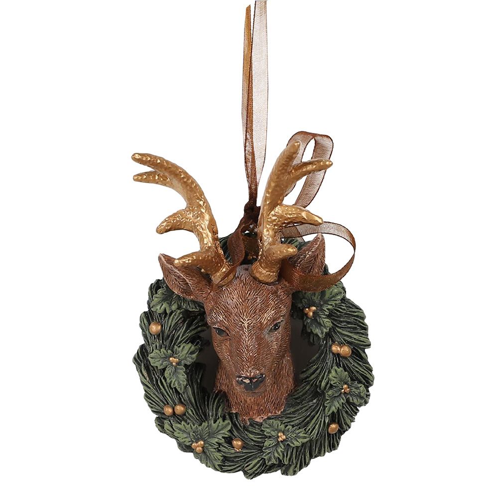 Декор подвесной "Олень" 7x5x11см
