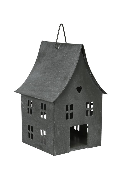 Подсвечник "Зеленый домик" малый 16,5x16xH25,5см + 4,5см подвес