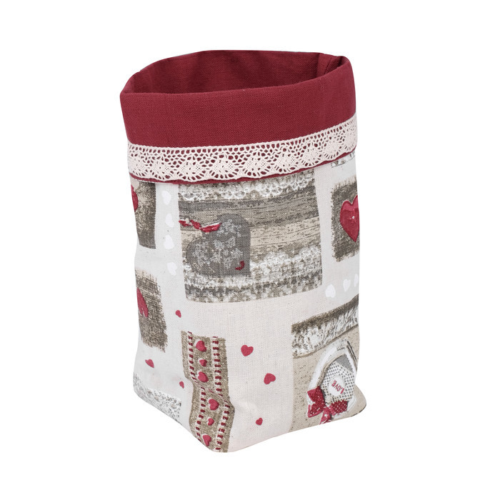 Корзинка "Виттория" красная 10x22см