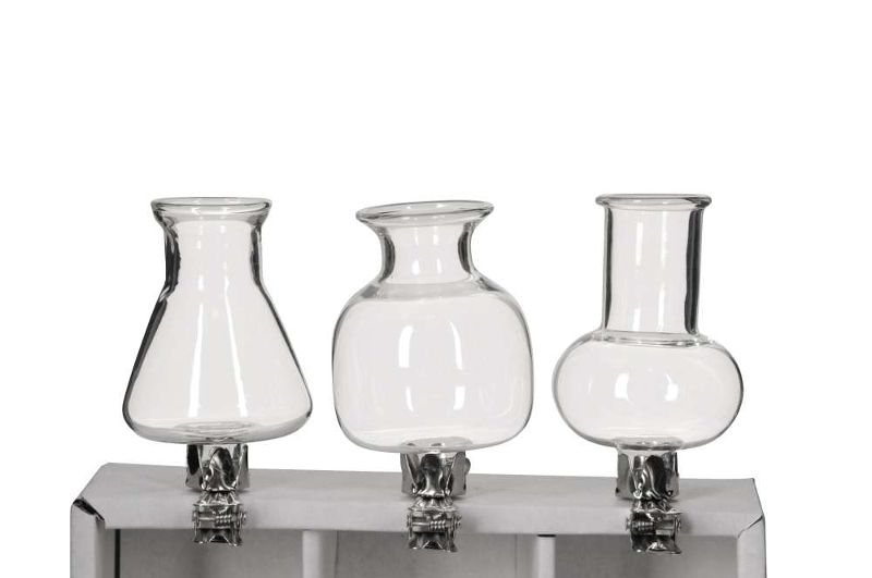 Набор из 3-х мини-ваз на клипсе  "Гамби" 4x7см