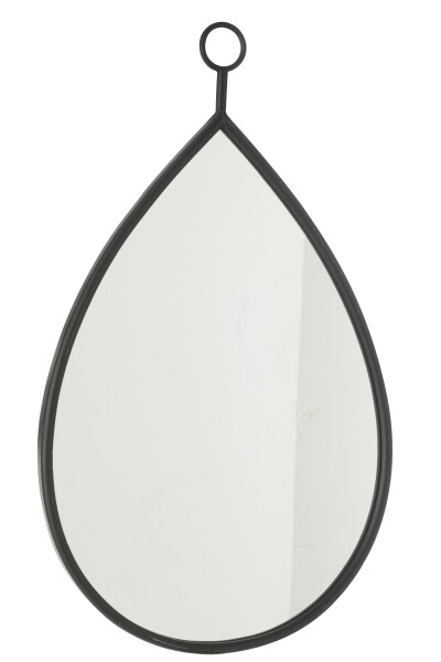 Зеркало "Капля" черное большое 45x2,5x74,5см