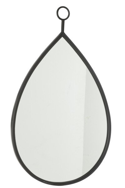 Зеркало "Капля" черное большое 45x2,5x74,5см
