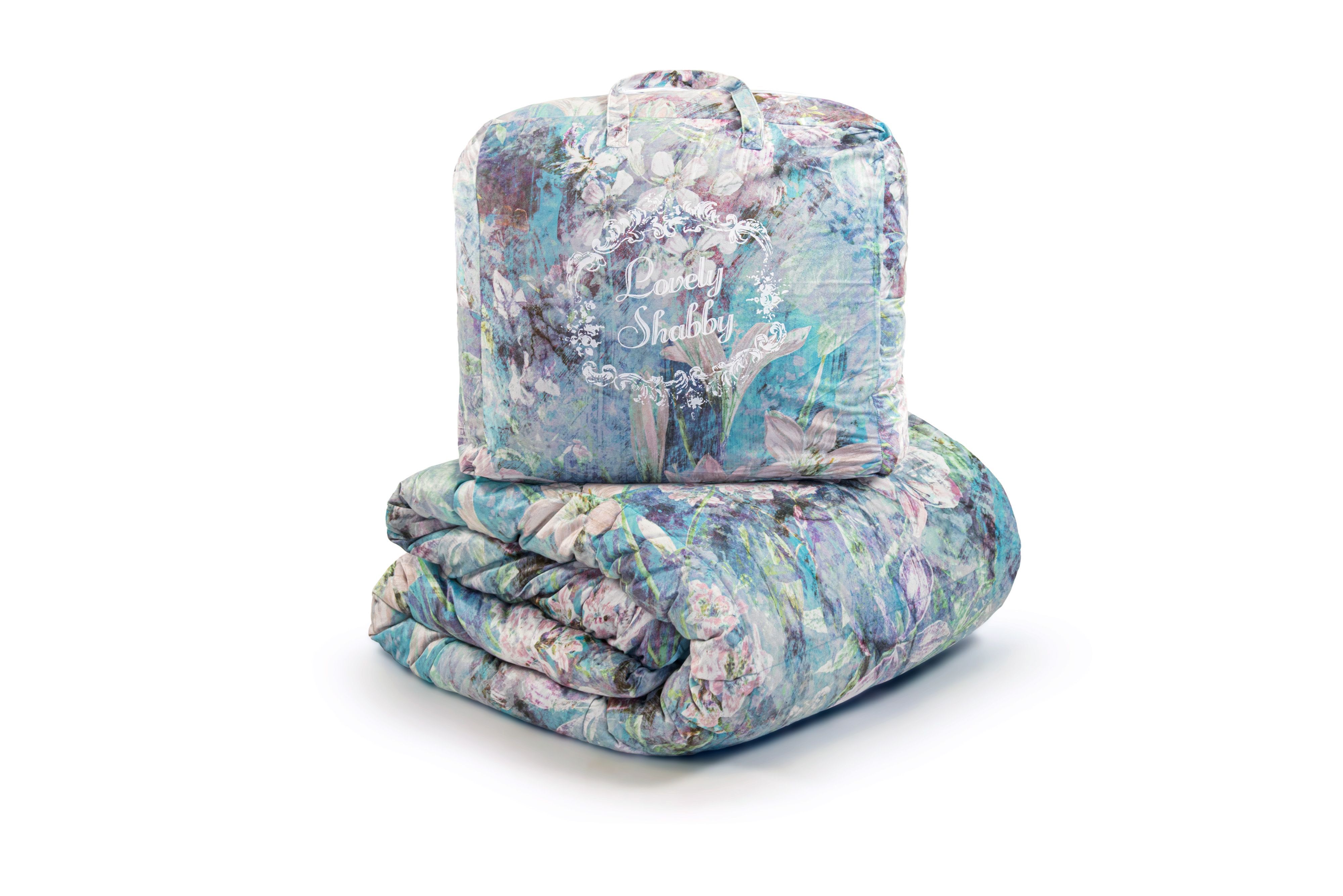 Покрывало в сумке "Велюровый сад" 260х260см