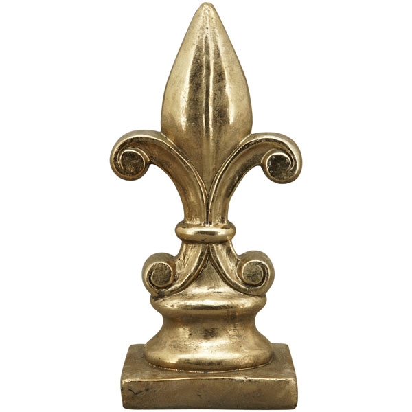 Декор "Королеская лилия" золото большая 15,5x11x32см