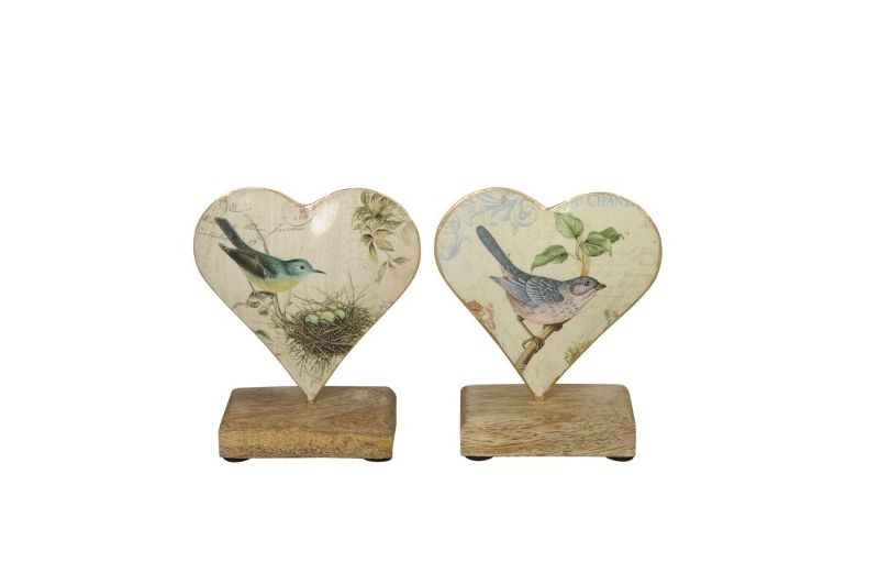 Декор "Сердце" в ассортименте 10x5x12,5см