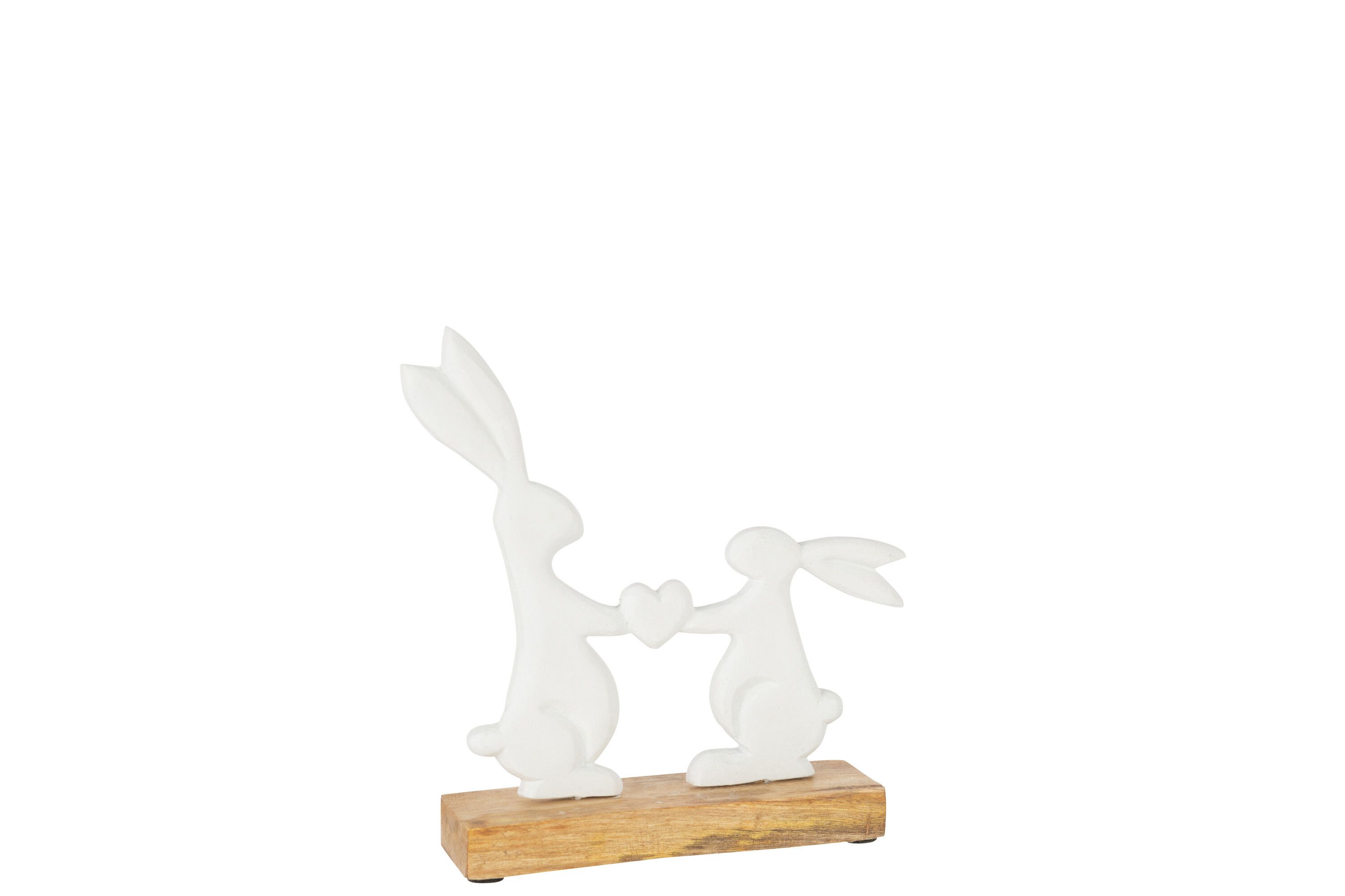 Декор "Кролики с сердцем" 20x5,5x20см