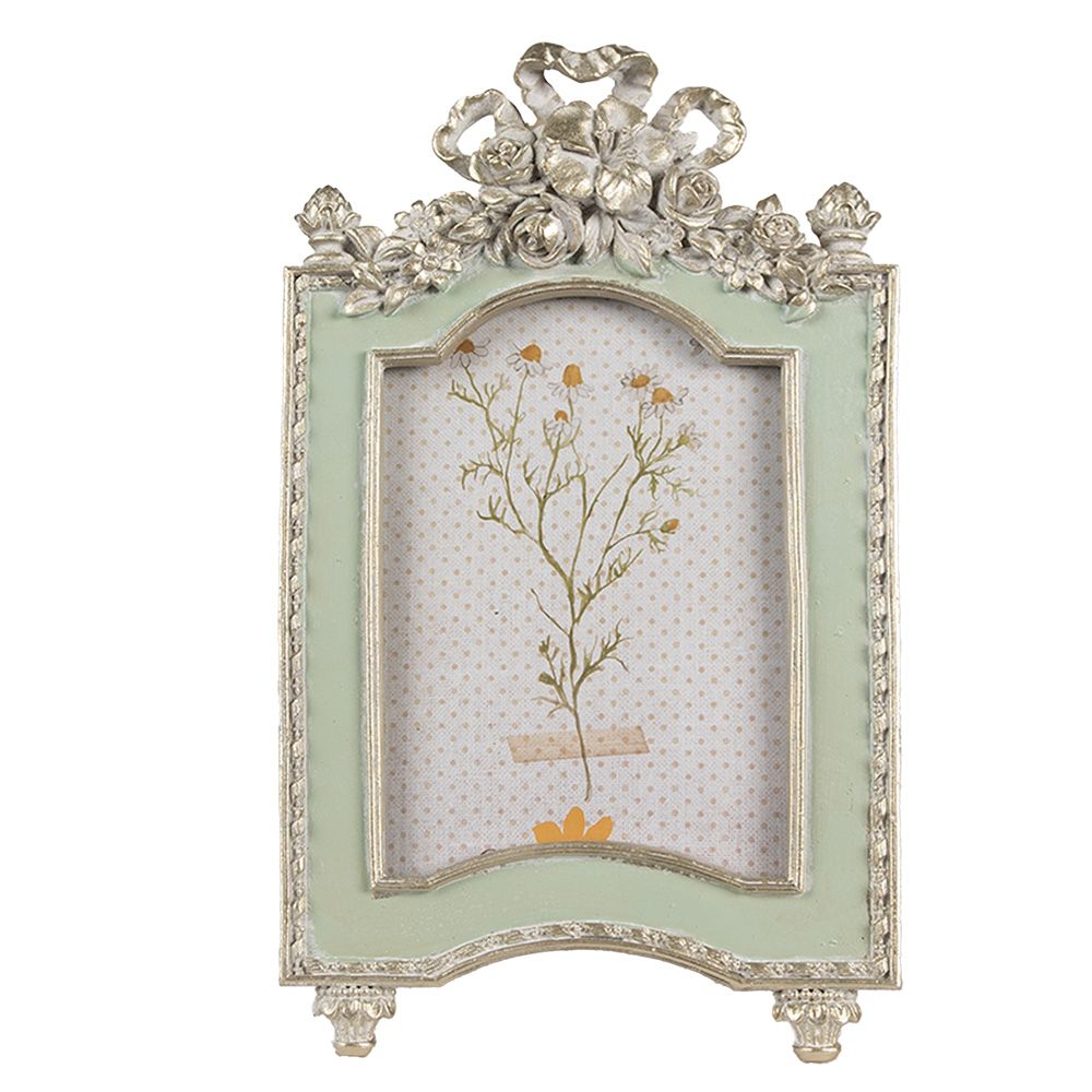 Фоторамка "Бант из роз" мята 14x2x24см (Фото 10x15см)
