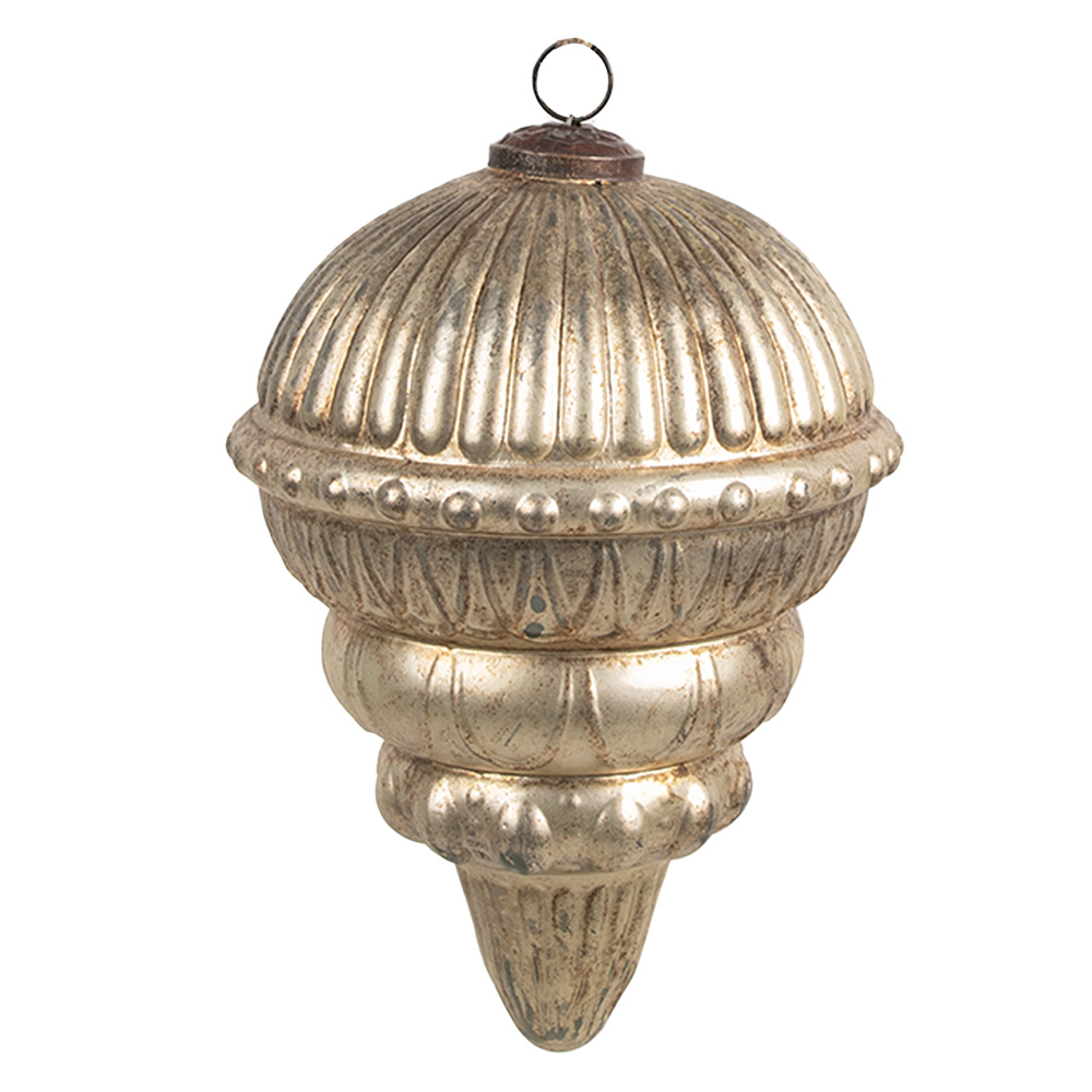 Елочное украшение "Антик голд" Ø 10x14см