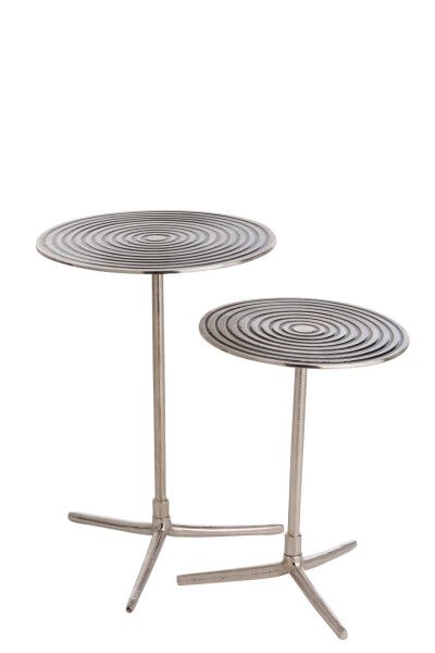 Набор из 2х столиков "Твинс" 34х34х46см/41,5x41,5x57см