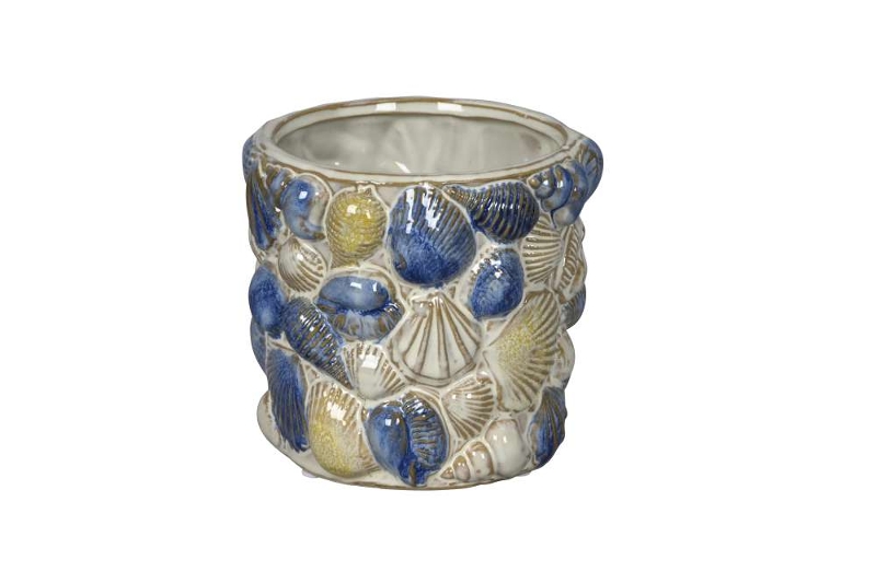 Кашпо "Ракушки" большое D13,5xH12см