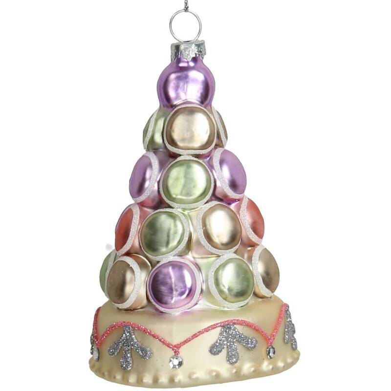 Елочное украшение "Елка-макарун" 7х7х13см