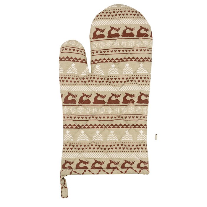 Прихватка-варежка "Шале" 19x32см