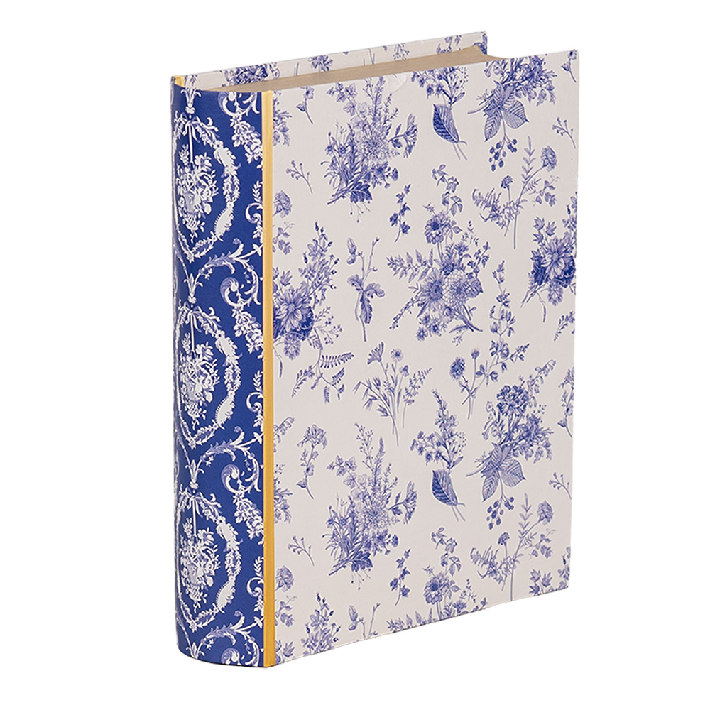 Коробка декоративная "Голубые цветы" 17x14x5 см