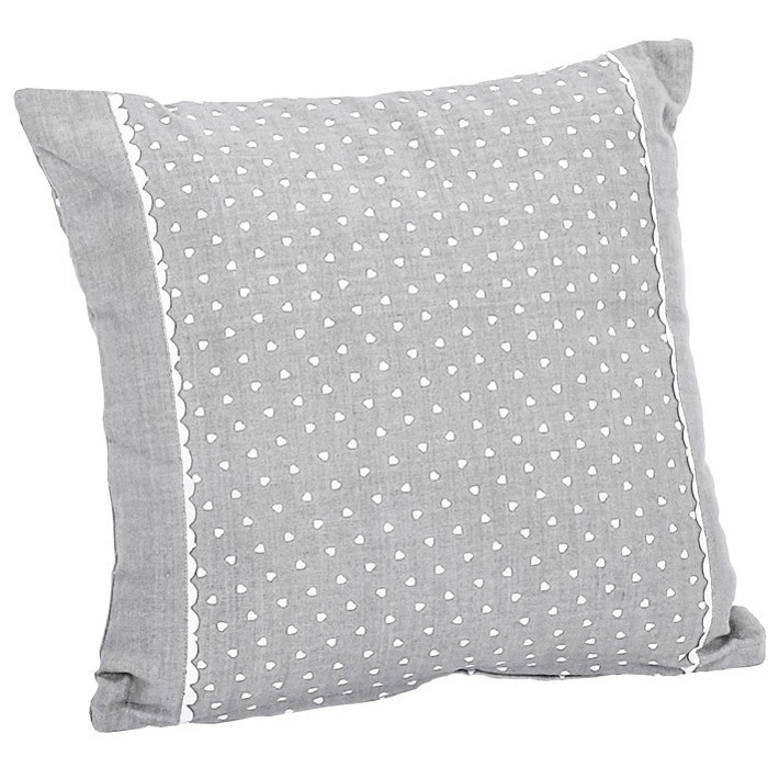 Подушка декоративная "Матильда" серая 40x40см