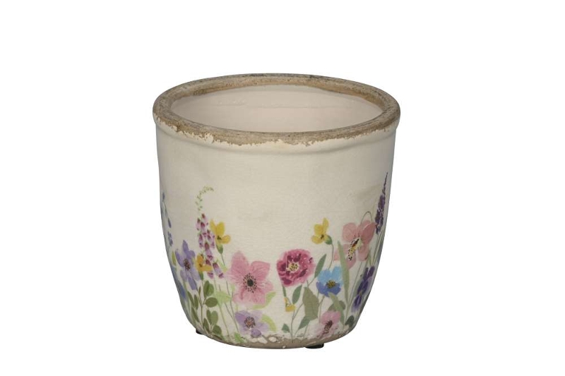 Кашпо "Цветочная поляна" D14xH13см