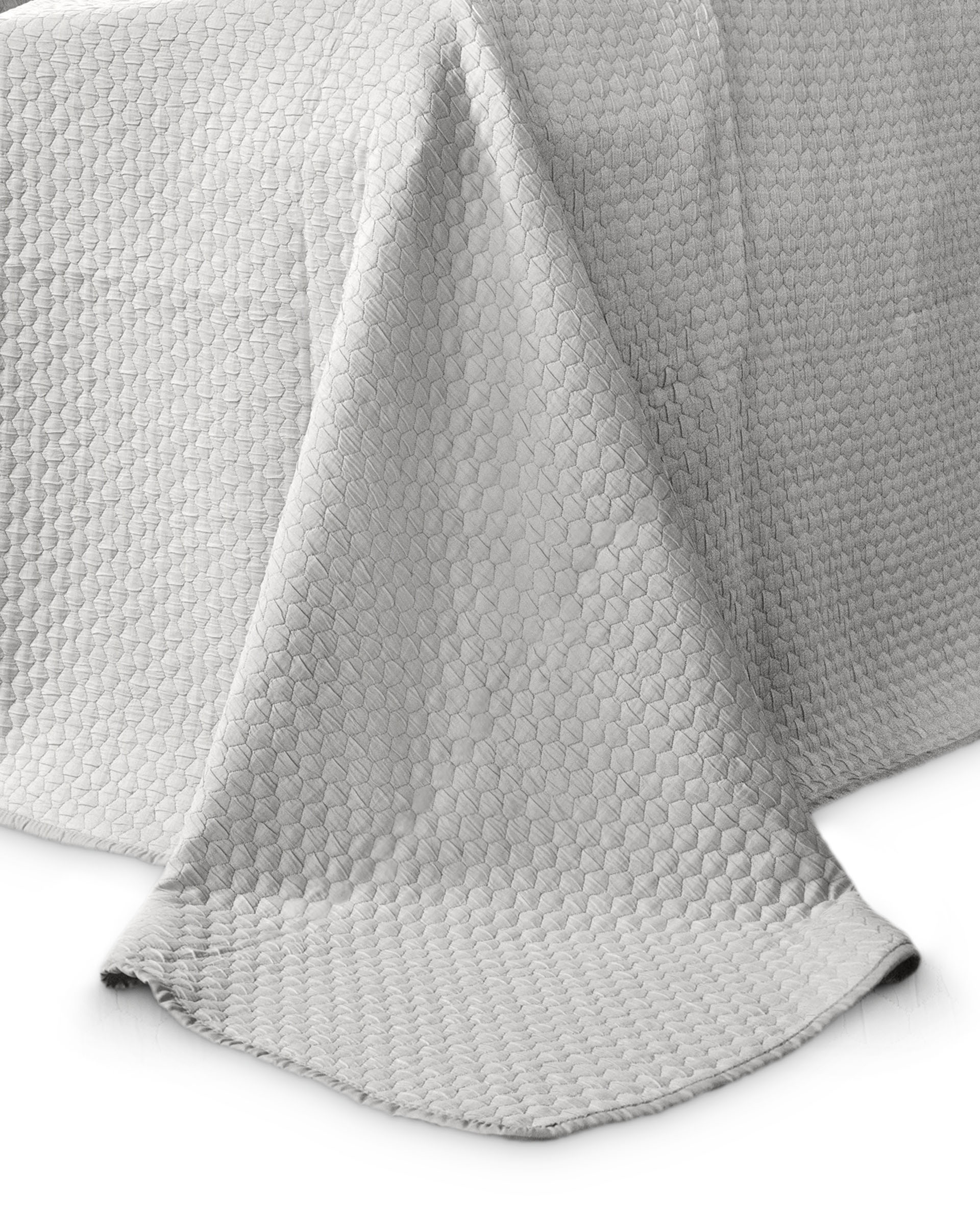 Покрывало жаккард 1-спальное "Орион" СЕРОЕ 170x260см