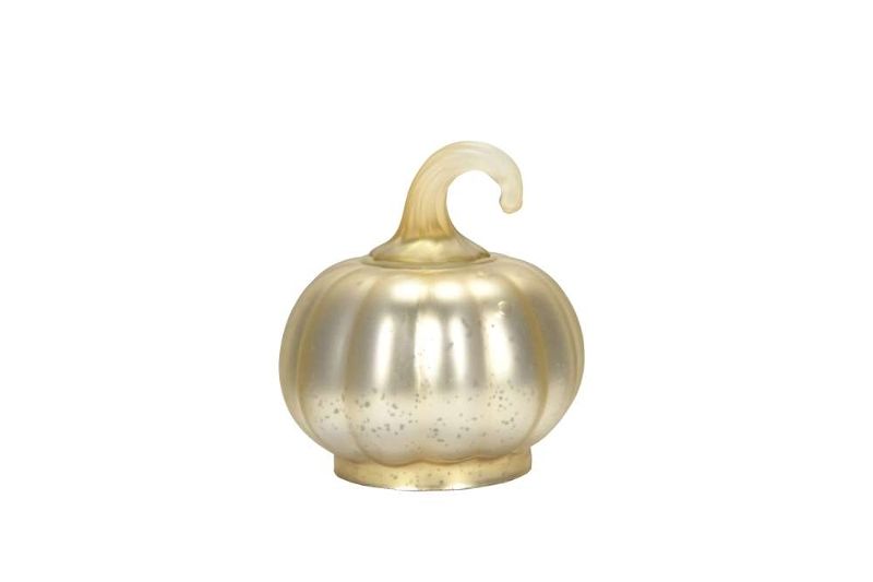 Декор "Тыква" золото малая 11x12см