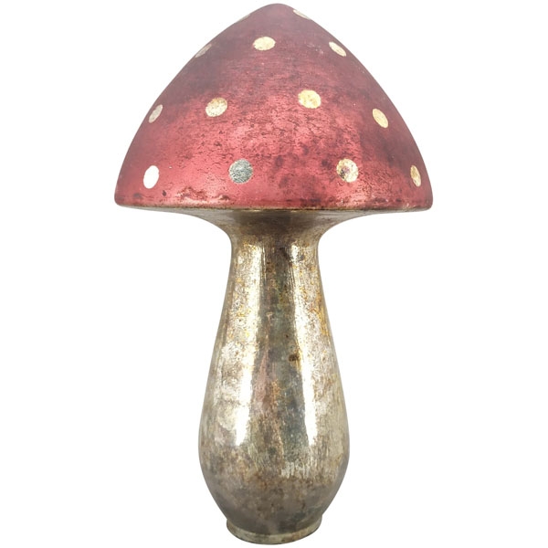 Декор "Мухомор" большой 12x12x18см