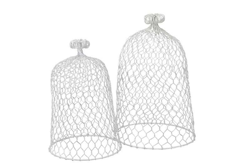 Набор из 2-х декоративных клошей "Бьянка" 26x42см / 31x48см