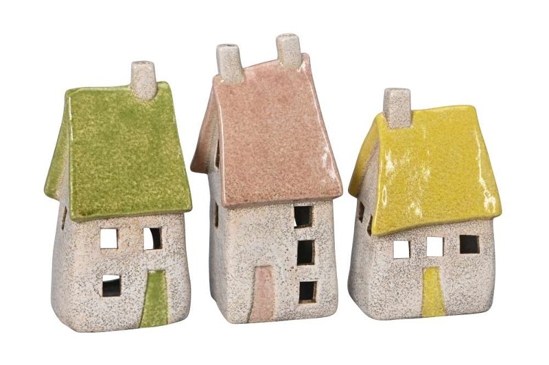 Подсвечник "Домик" в ассортименте 8x7xH14см / 8x7,5xH16см / 8x7,5xH17см