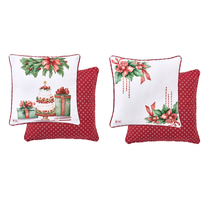 Подушка декоративная "Новогодняя история" в ассортименте  40x40см
