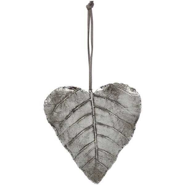 Декор подвесной "Сердце-листик" 10,2x1x11,2см