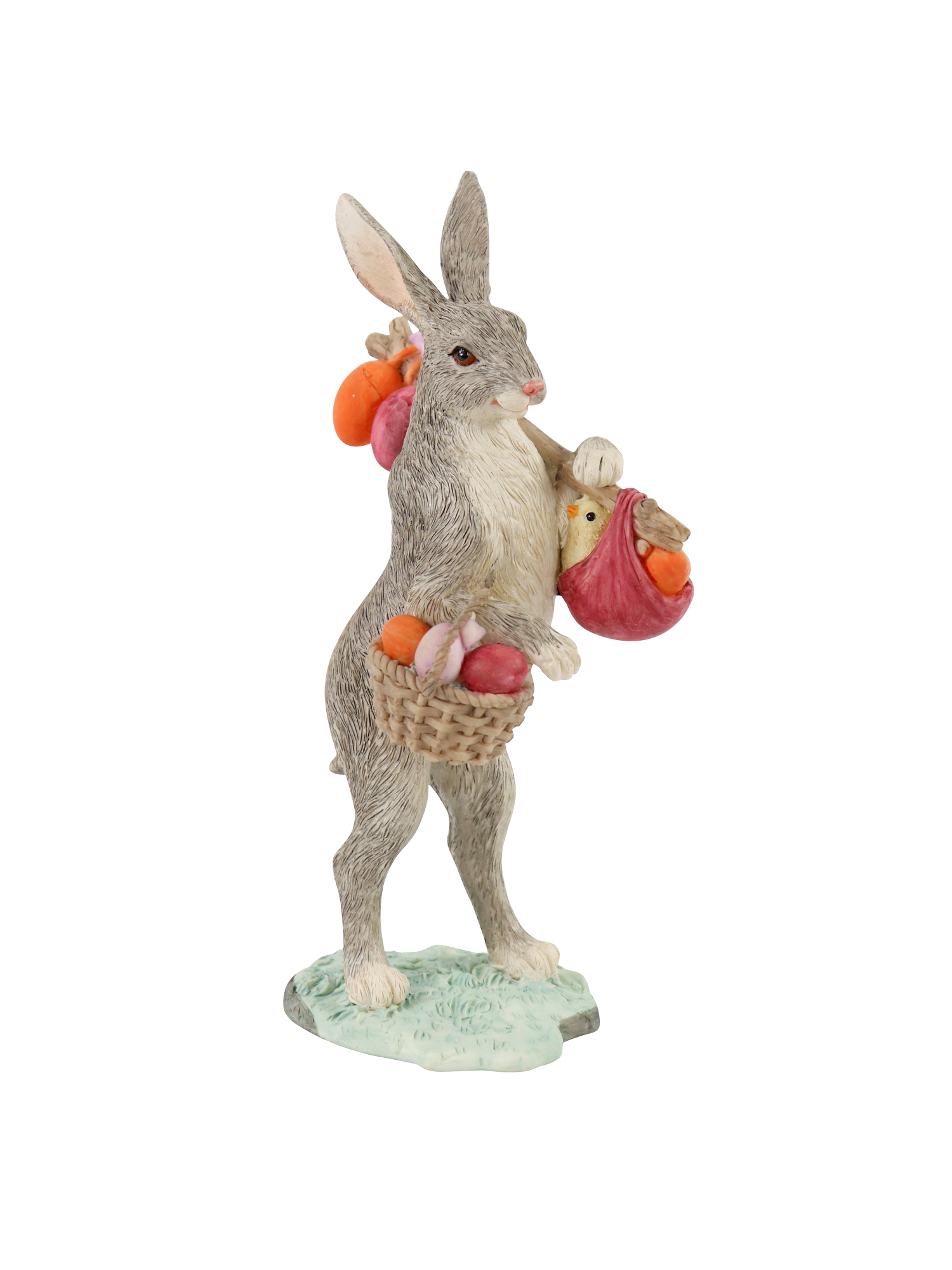 Декор "Кролик с корзинкой" 10x7x20,5см