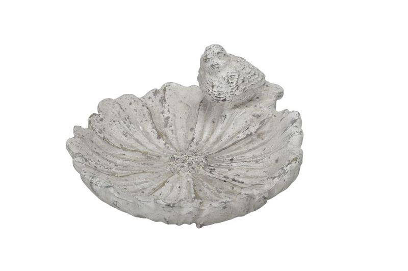 Птичья ванна "Цветок с птицей" 18,5x8,5см