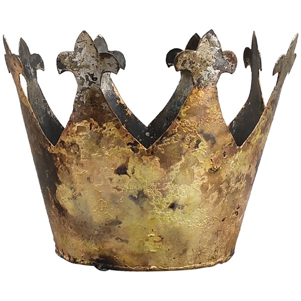 Декор "Корона" антик малая 12x12x16см