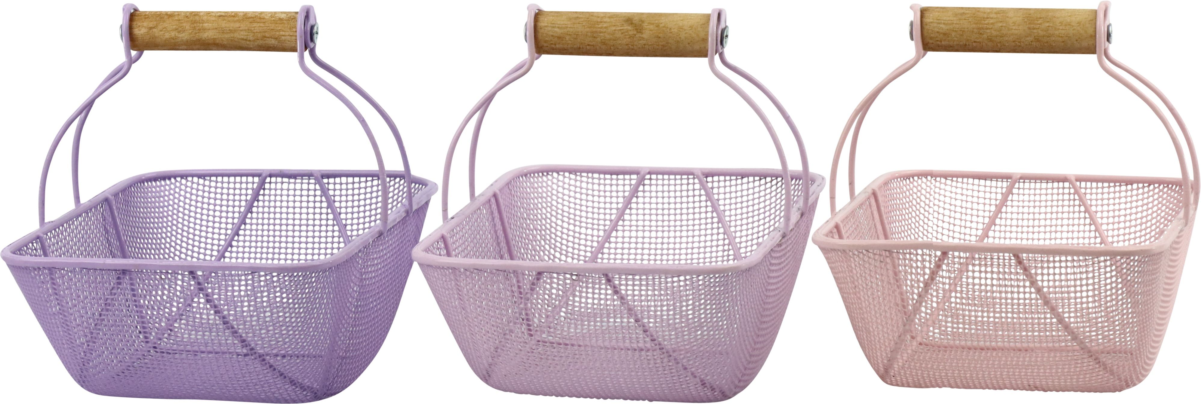 Корзинка декоративная "Лавандовый микс" в ассортименте 16x12x13см