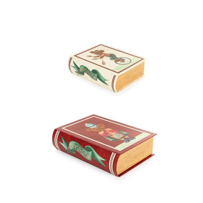 Набор из 2-х Шкатулок-книг "Медведи в цирке" 15/21,6см