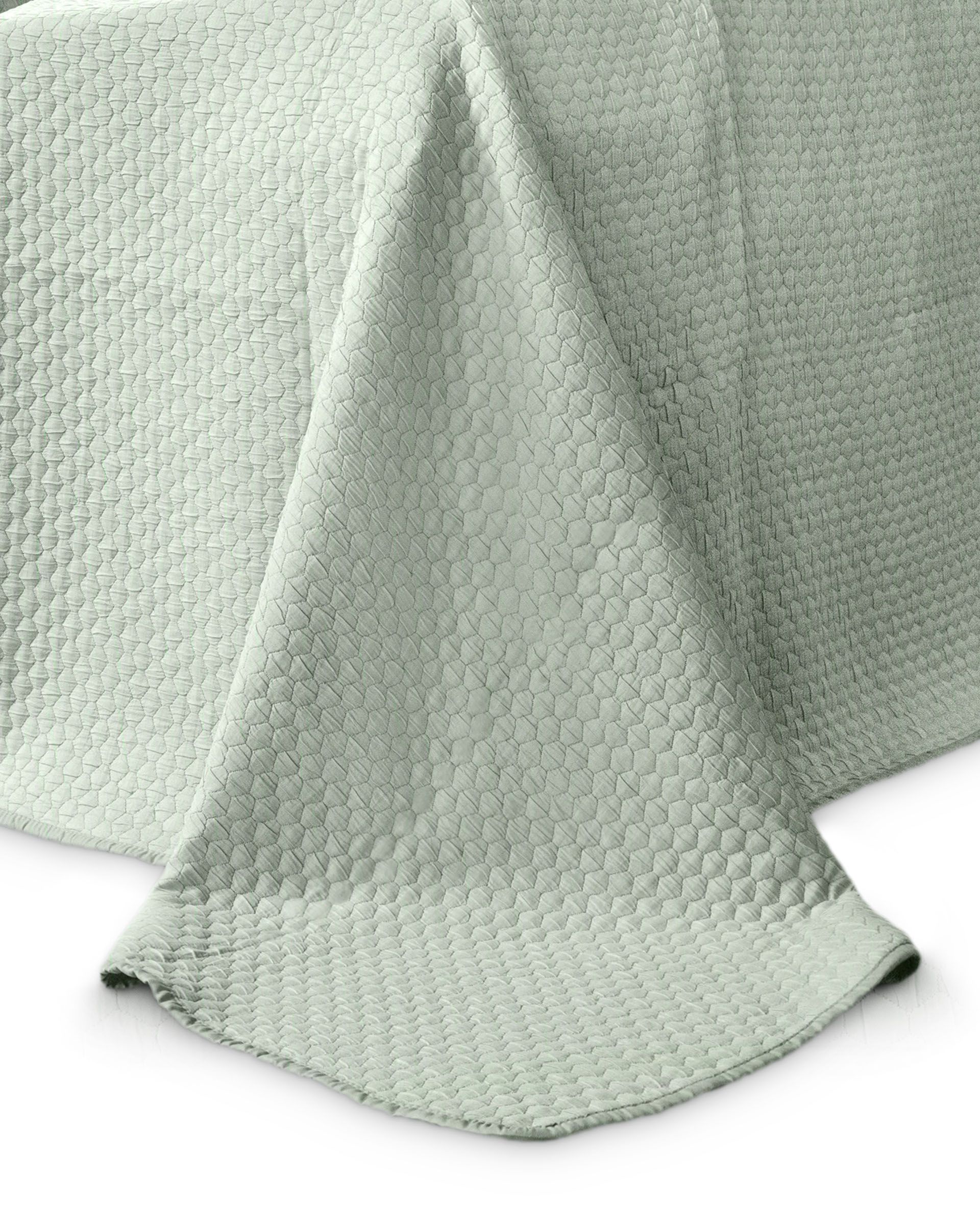 Покрывало жаккард 1-спальное "Орион" ЗЕЛЕНОЕ 170x260см