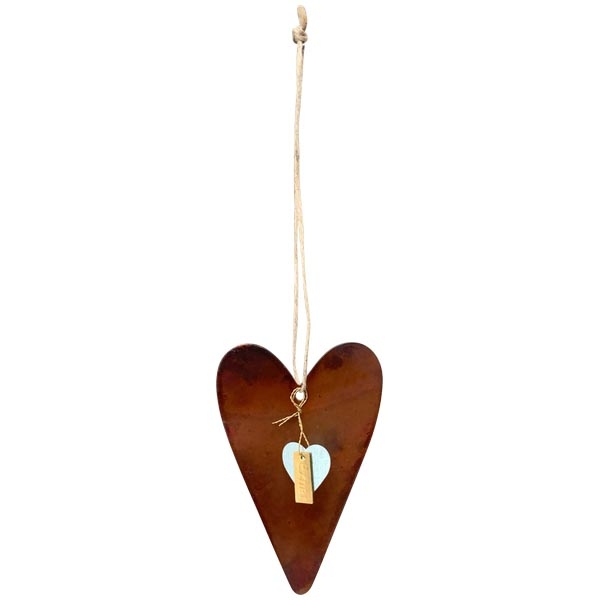 Декор подвесной "Античное сердце" 7,5x0,1x10см