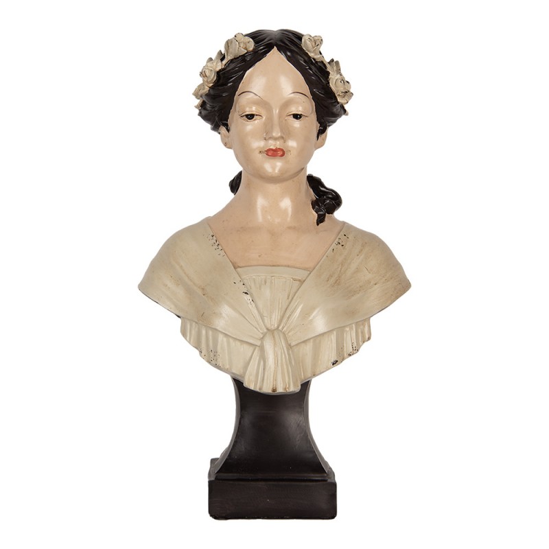 Декор "Бюст девушки - ретро" 18x12x31см