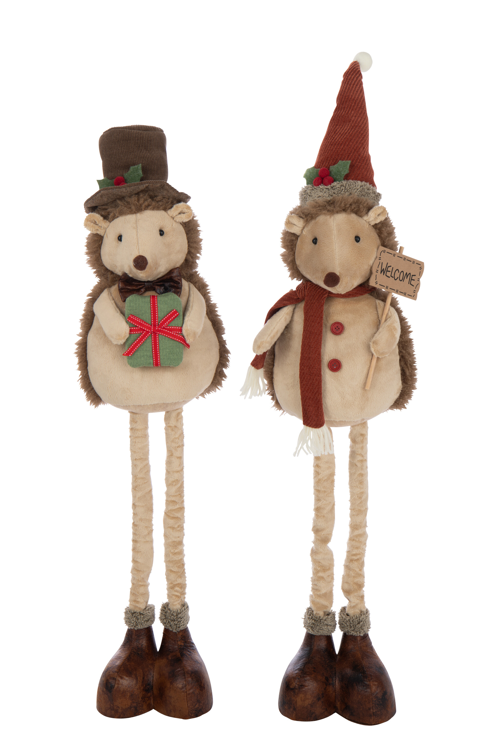 Декор "Ёжик"  большой на телескопических ногах в ассортименте 23x21x109см