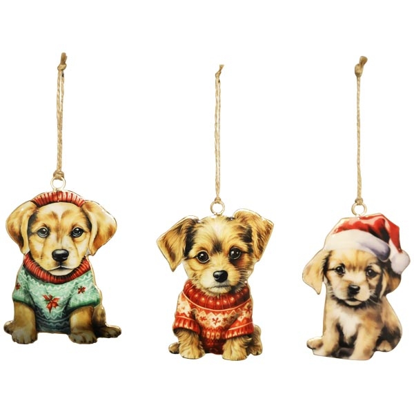 Декор подвесной "Щенок" в ассортименте 7,5x1x10,5см