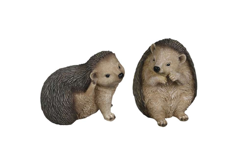 Декор "Ёжик" в ассортименте 11,5x10xH11,5см/ 10,5x11,5xH14см