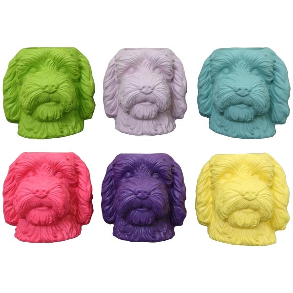 Кашпо декоративное "Собака" в ассортименте 25x22,5x24,5см