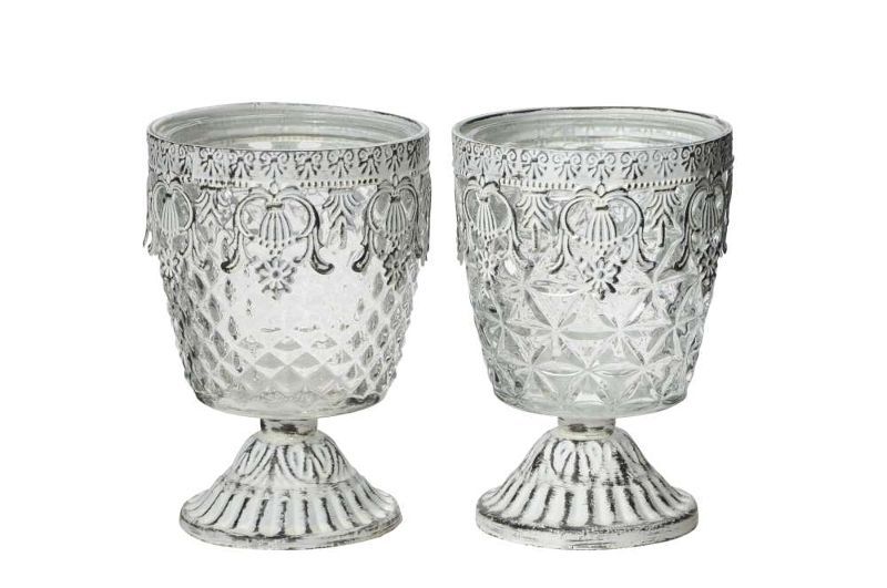 Подсвечник "Абелия" в ассортименте 9х13,5см