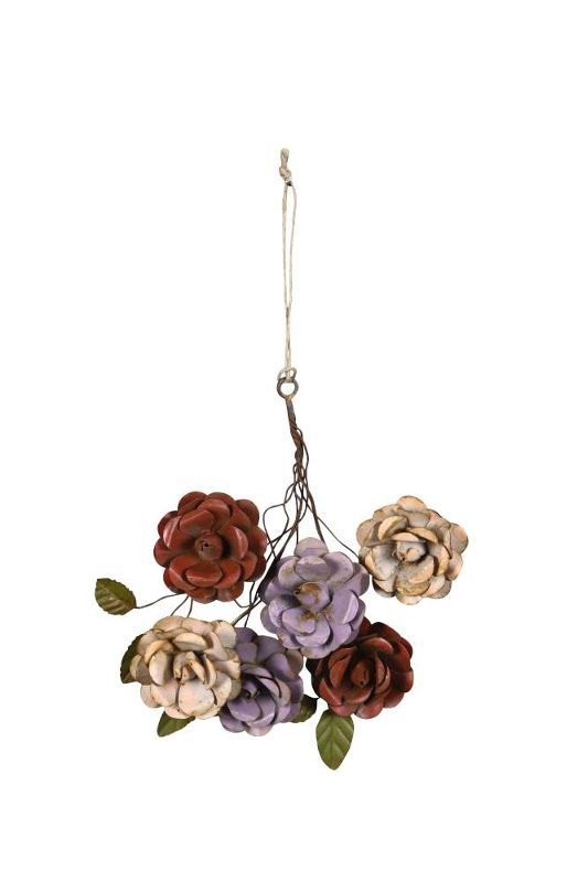 Декор подвесной "Розы броканте"  18x4x16см + 10см подвес