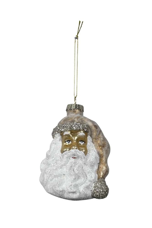 Елочное украшение "Викторианский санта" 8x7,5xH10см + 6см подвес