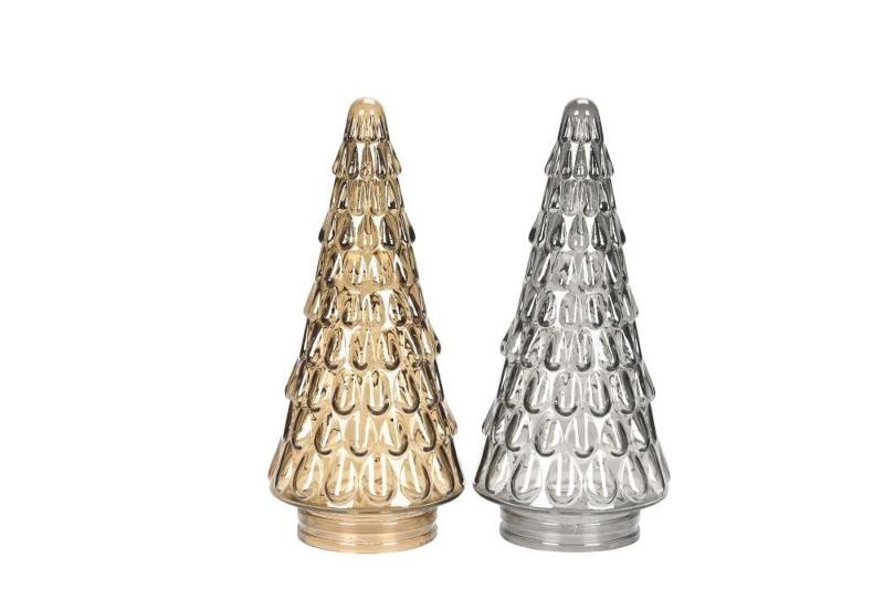 Декор "Елка" бежевая/серая в ассортименте 10,5x24см