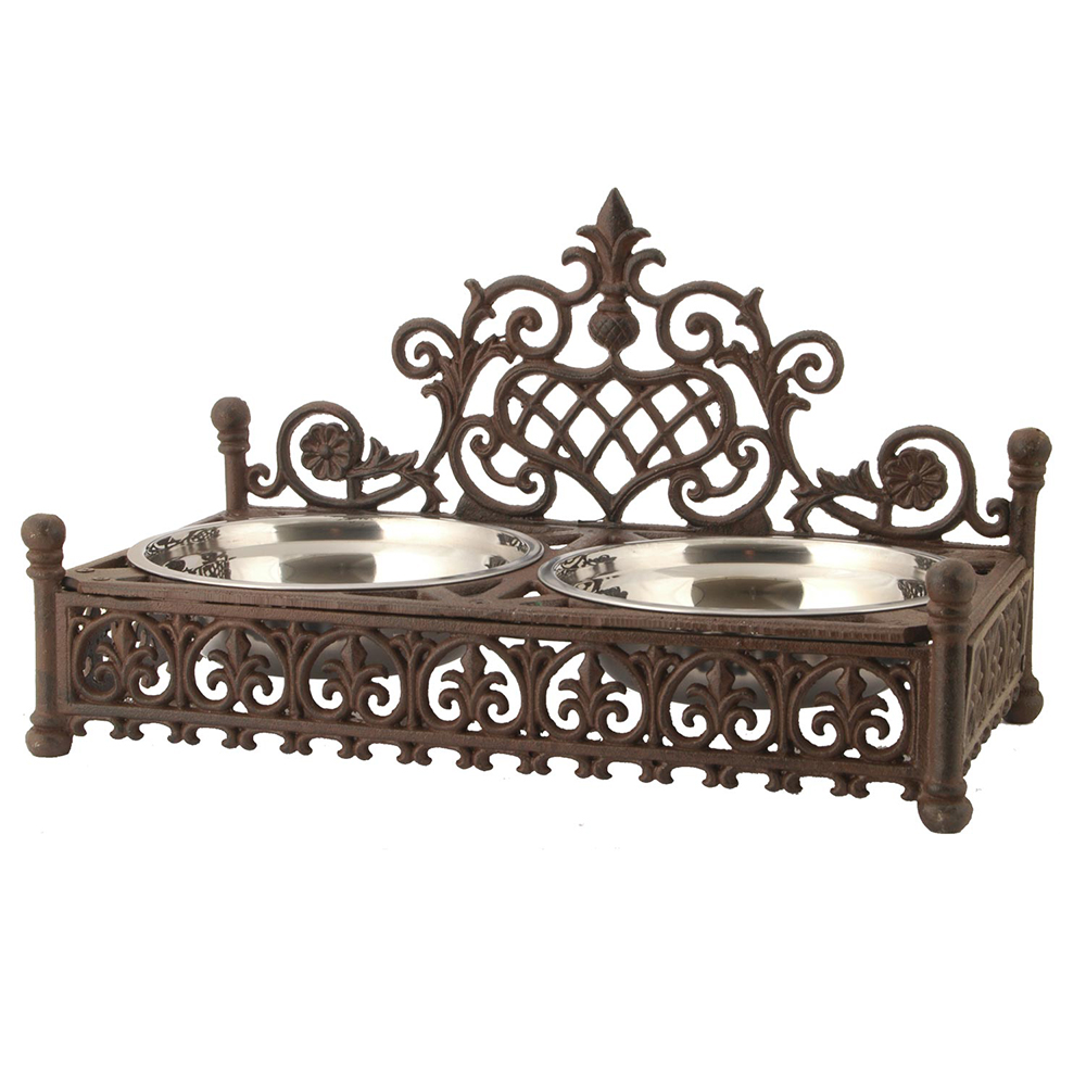 Кормушка для животных "Квинси" 46x25x27см / 2x800мл