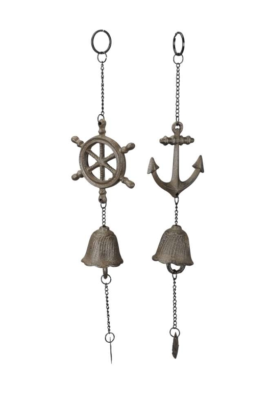 Декор подвесной "Штурвал/Якорь" в ассортименте 10x6xH45см / 8,5x6xH42см