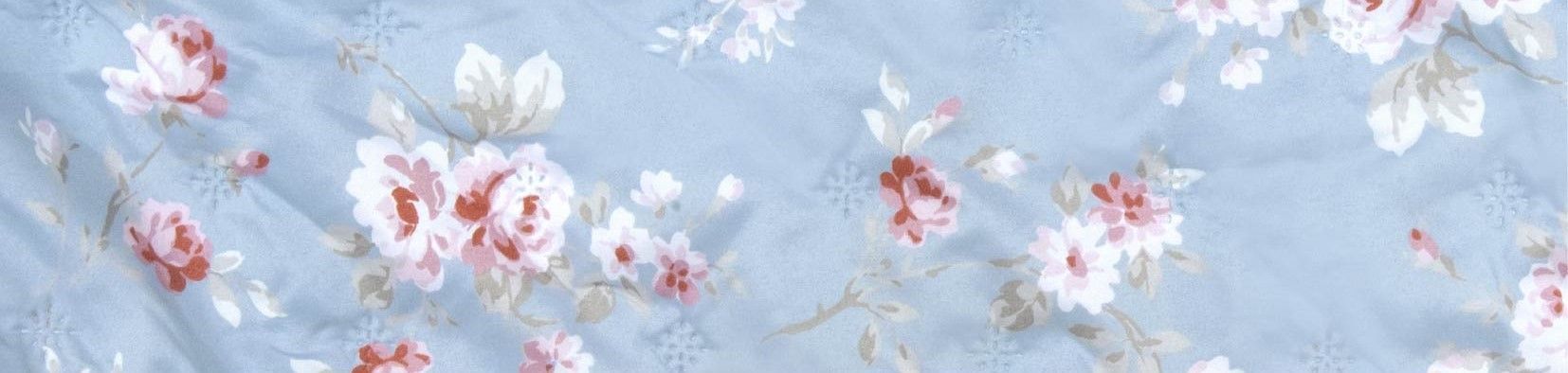 Покрывало-пододеяльник + 2 декоративные наволочки "Сад" ГОЛУБОЕ 50х80см/200смx250см