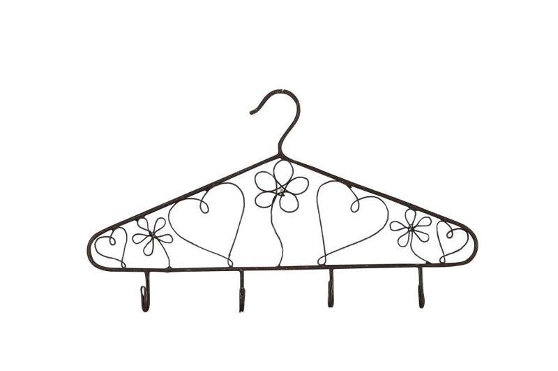 Вешалка "Плечики" рустик 40x3x23см