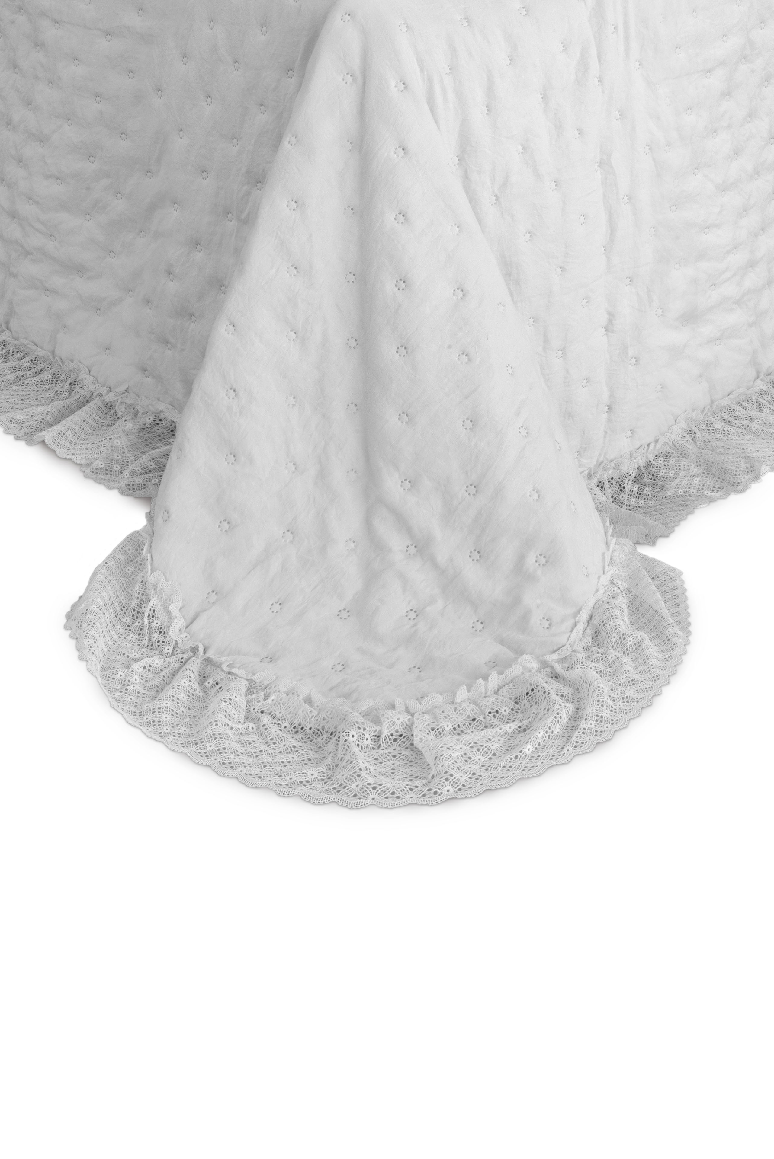 Покрывало 2-спальное  "Мираж" СЕРОЕ 260x260см